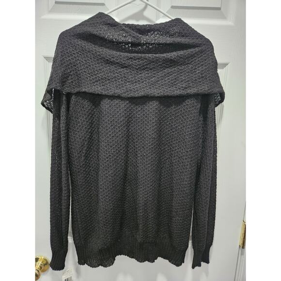 Vintage NWT Uniform Woman John Paul Richard Black Cowl Neck Sweater Size 1X - Picture 6 of 8